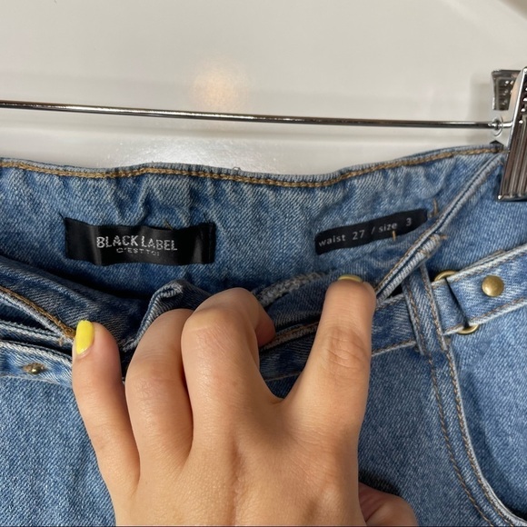 Black Label C’est Toi High Waist Exposed Zip Fly Jeans Size 27/3 - Picture 5 of 5